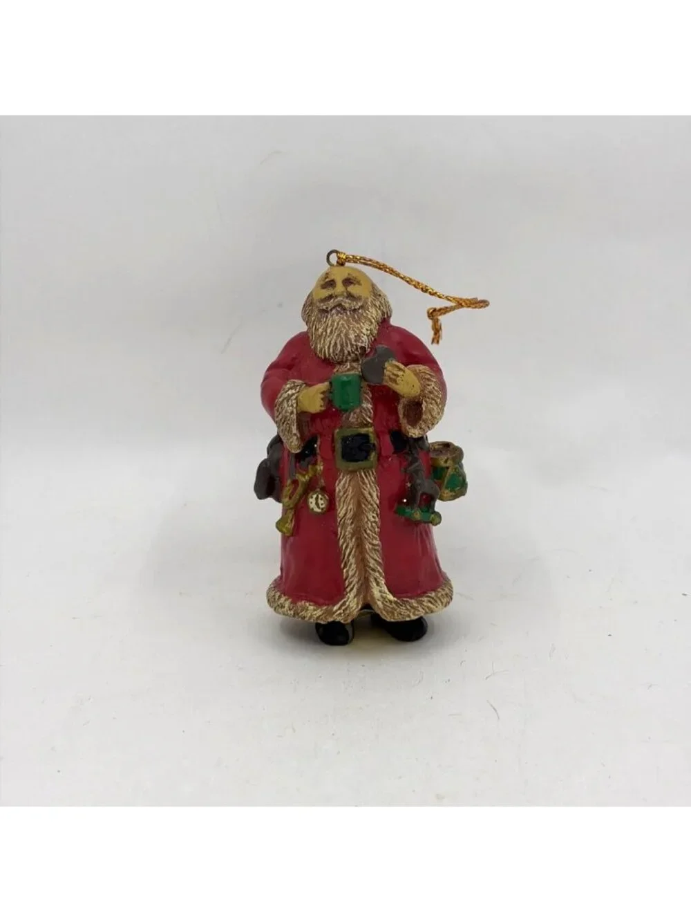 Vintage American Greetings Forget Me Not Father Christmas Ornament 1991